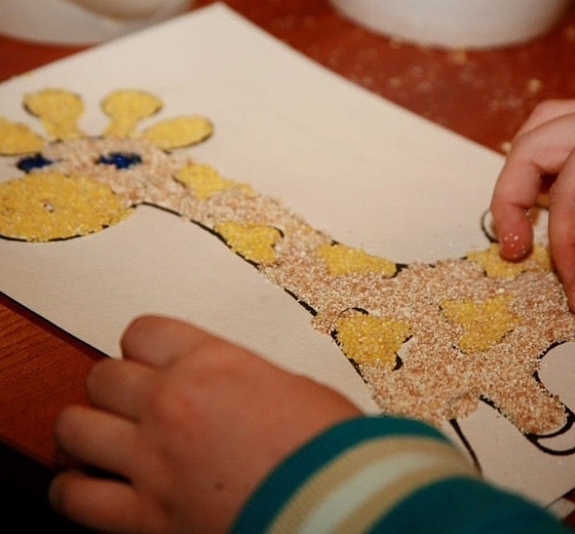 Мастер-класс «Аппликация из круп» рис 2