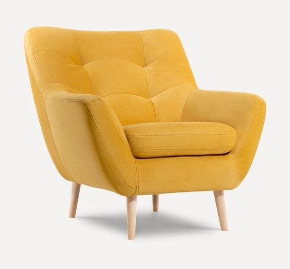 Кресло Scandi желтое рис 2