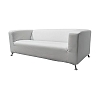 Диван Клиппан тканевый белый рис 3