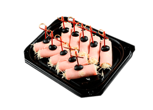 Рулетики из ветчины