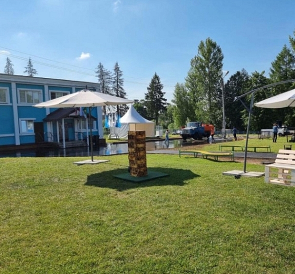 картинка Зонт уличный Лайт от компании Рент-Бери