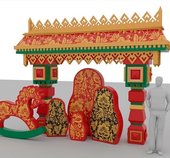 Фотозона в Русском стиле рис 6