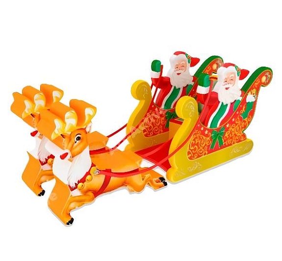 картинка Фотозона "Упряжка с оленями" от компании Рент-Бери