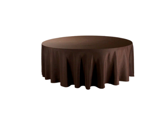 Скатерть круглая 3,2м шоколадная