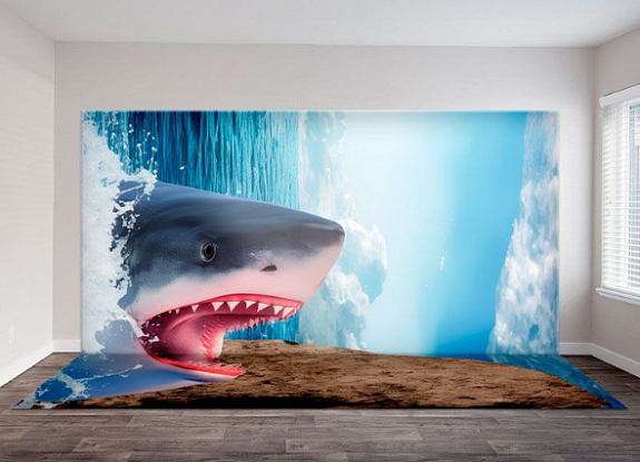 Фотозона оптические иллюзии «Акула»