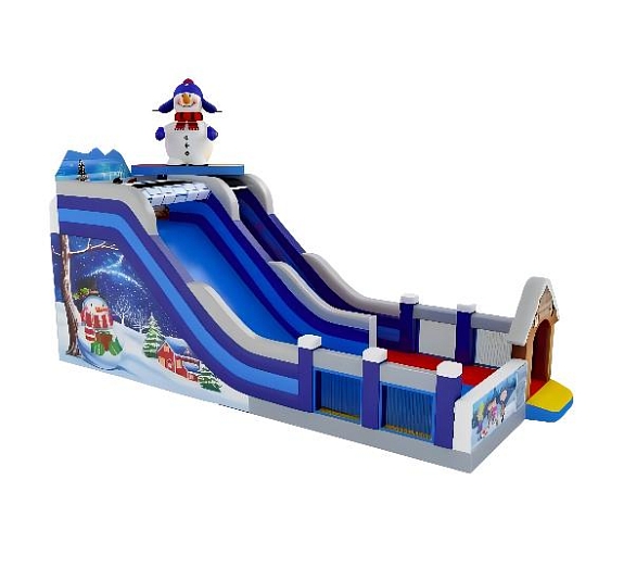 картинка Надувная горка "Зимняя сказка" от компании Рент-Бери