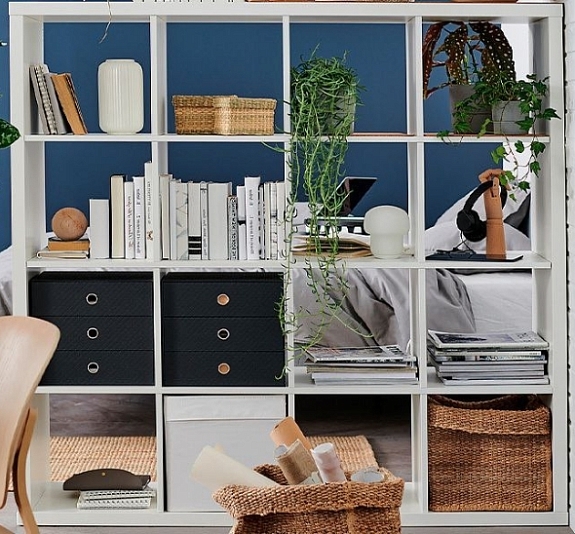 Стеллаж на 16 ячеек белый рис 2