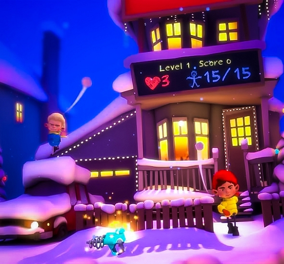 картинка Снежная битва VR от компании Рент-Бери