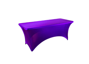 Стрейч скатерть для прямоугольного стола фиолетовая