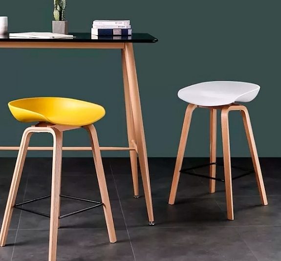 Стул барный Wood White рис 3