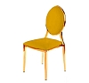 Стул Laval Gold с обивкой из горчичного бархата рис 1