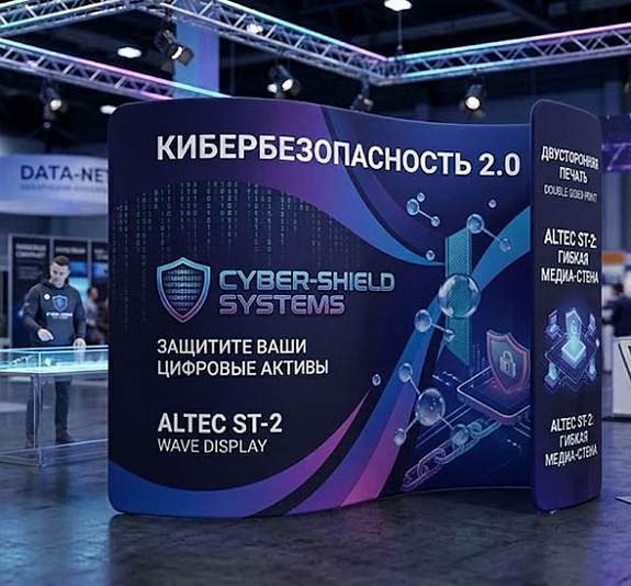 Стенд Altec ST-2 (волна) двусторонняя печать рис 1
