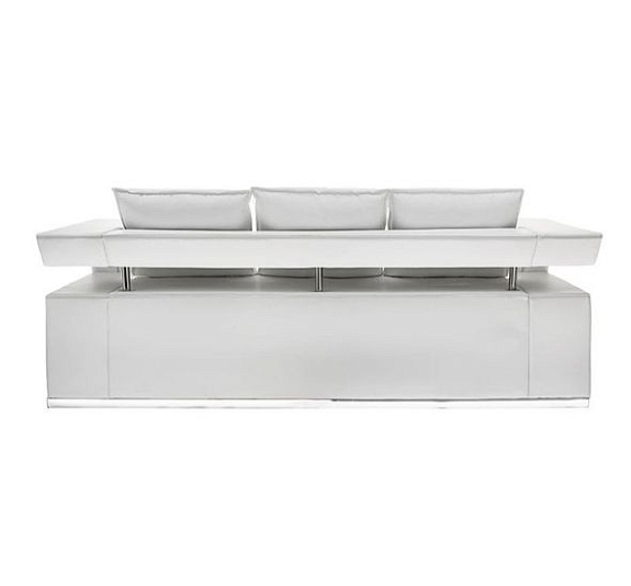 Диван Hi-Tech трехместный белый рис 1