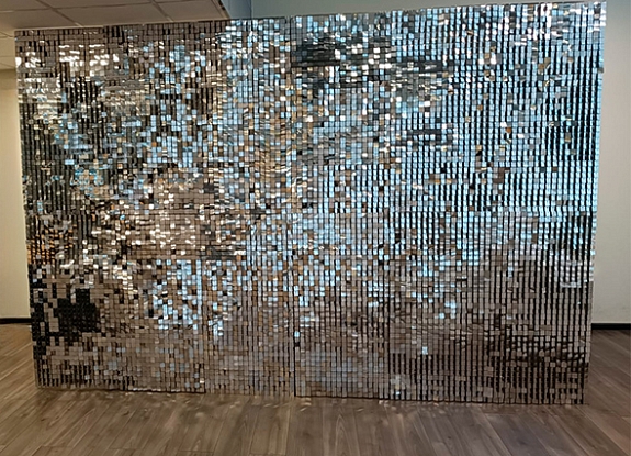 Фотозона Пайетки серебро