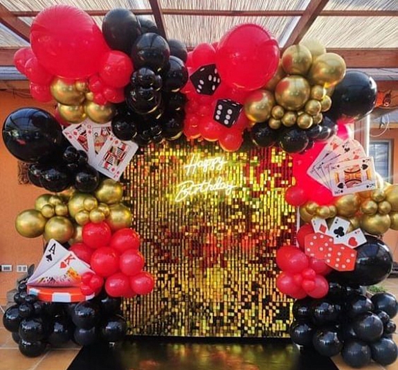 Фотозона "Казино с шарами" рис 1