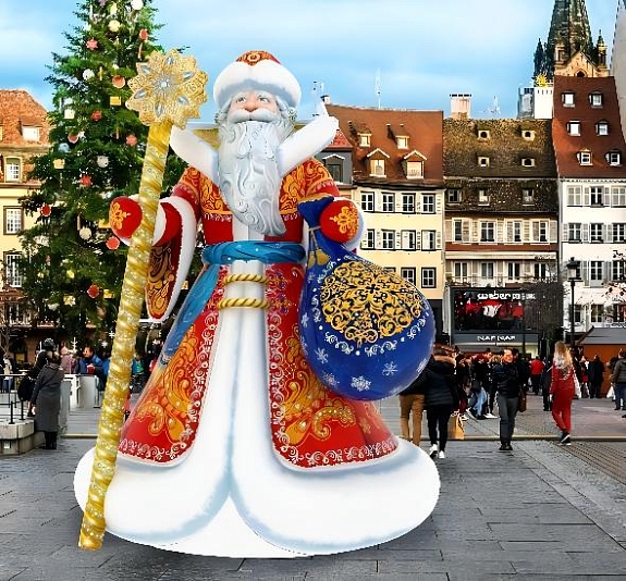 картинка Дед Мороз надувной от компании Рент-Бери