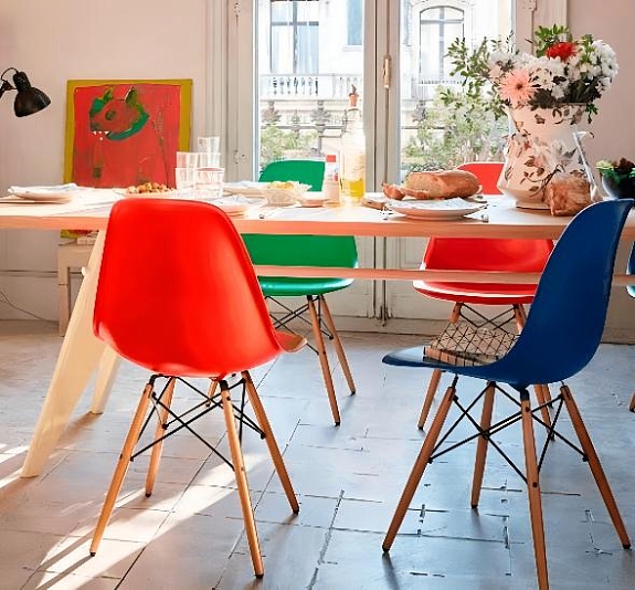 Стул Eames красный рис 5