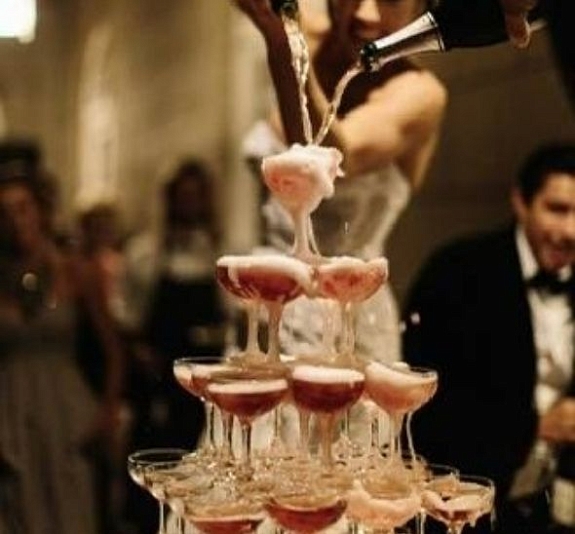 Пирамида из шампанского 286 бокалов (11 ярусов) рис 7