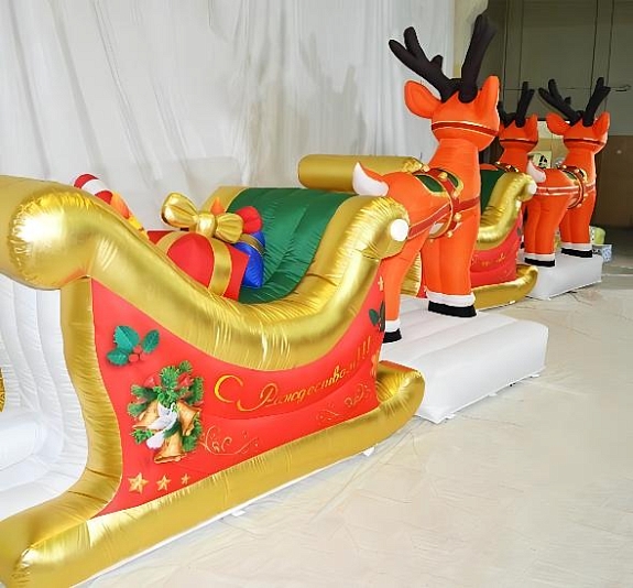 картинка Фотозона "Упряжка с оленями" от компании Рент-Бери