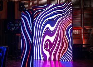 Прямая 3х3 светодиодная фотозона