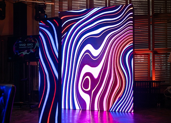 Прямая 3х3 светодиодная фотозона