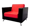 Кресло Cube красно-черное рис 3