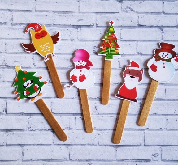 картинка Новогодняя закладка для книги от компании Рент-Бери