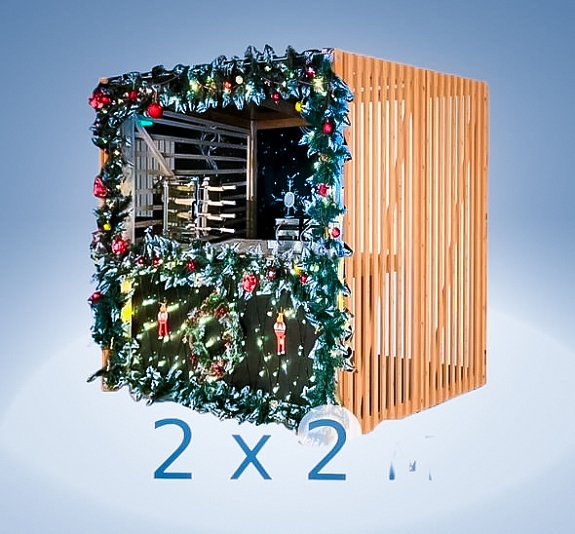 картинка Корнер киоск Рождественский 2х2 м от компании Рент-Бери