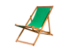 Зелёный шезлонг