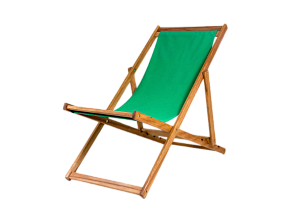 Зелёный шезлонг