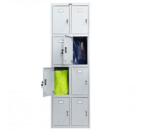 Шкаф локер на 8 секций рис 1