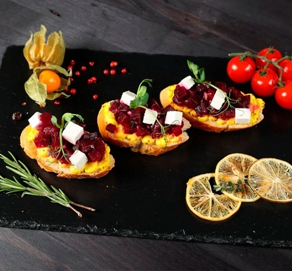 Брускетта Свекольная рис 3