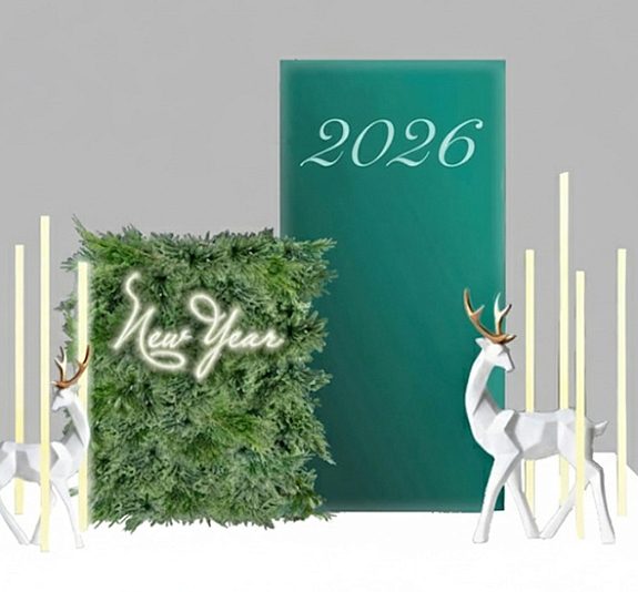 картинка Новогодняя фотозона 2026 от компании Рент-Бери