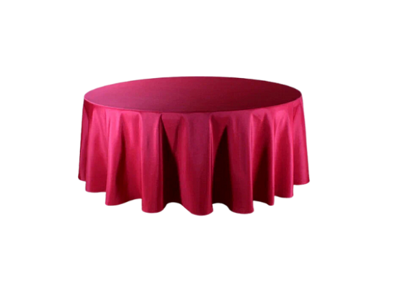 Скатерть круглая 3,2м бордовая
