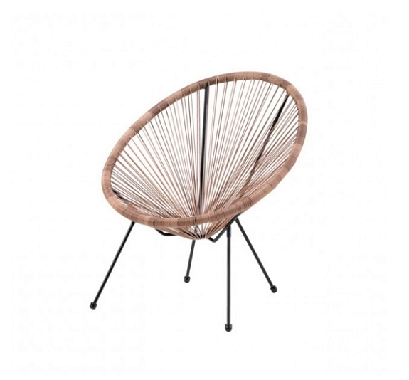 Бежевый садовый стул Acapulco Chair рис 1