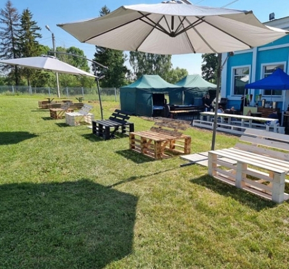 картинка Зонт уличный Лайт от компании Рент-Бери