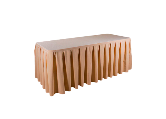 картинка Фуршетная юбка 5,6м бежевая от компании Рент-Бери