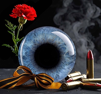 Радужка глаза на 9 мая