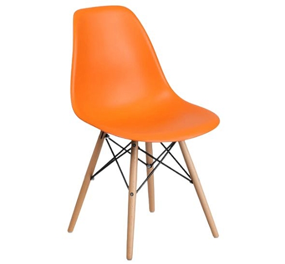 Стул Eames оранжевый рис 1