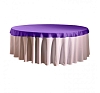 Наперон для круглого стола фиолетовый 2,2м рис 3