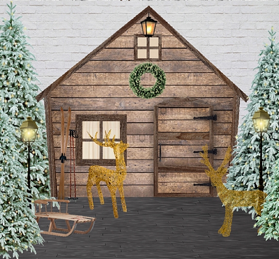 картинка Новогодняя фотозона «Домик» от компании Рент-Бери
