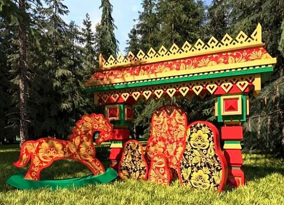 Фотозона в Русском стиле