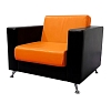 Кресло Cube оранжево-черное рис 3