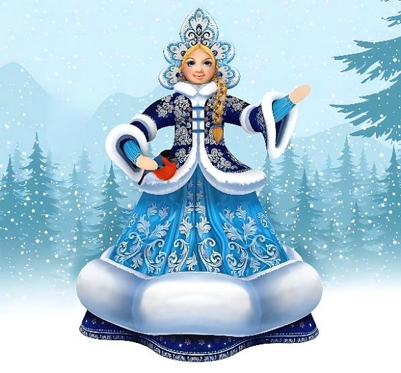 картинка Снегурочка надувная от компании Рент-Бери