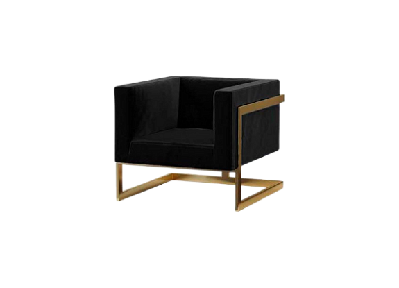 Кресло Andrian Gold Black