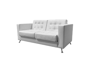 Диван Cube двухместный белый стеганый