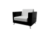 Кресло Cube бело-черное