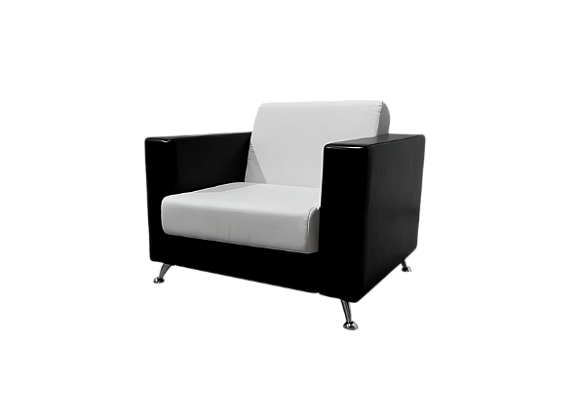 Кресло Cube бело-черное