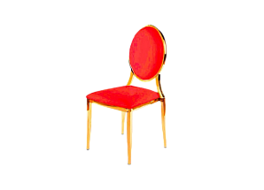 Стул Laval Gold с обивкой из красного бархата