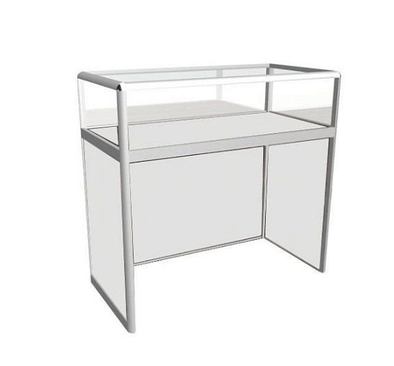 Витрина-прилавок белая рис 2